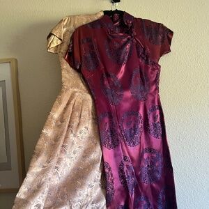 Two STUNNING 1950s authentic Korean Dresses
